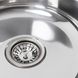 Мийка для кухні із нержавіючої сталі овальна PLATINUM 5745 ПОЛIРОВКА 570x450x180мм глянцева 0.8мм із сифоном PLS-A343 5 з 5
