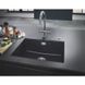 Раковина на кухню керамическая прямоугольная GROHE 610мм x 460мм черный с сифоном 31655AP0 6 из 7