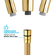 Шланг для душа DROP Silk DuoFlex полимерный с двойным Анти-Твистом 175 см золотой SH-H175-GLD-P 3 из 11