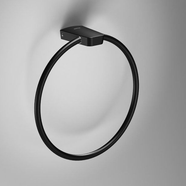Тримач-кільце для рушників SONIA S6 213мм округлий металевий чорний 168224