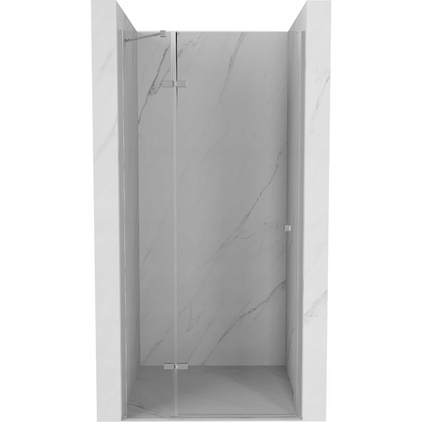 Двері для душової ніші MEXEN Roma скляні розпашні двосекційні 190x100см прозорі 6мм профіль хром MEX-854-100-000-01-00