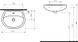 Умивальник підвісний для ванної 495мм x 410мм KOLO IDOL білий напівкругла M1115000U 2 з 3
