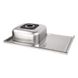 Мийка на кухню із нержавійки прямокутна накладна LIDZ 505мм x 800мм матова 0.8мм із сифоном LIDZ5080RSAT8 3 з 4
