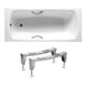 Ванна стальная металлическая прямоугольная ROCA SWING 180см x 80см оборачиваемая c ручками с ножками A220070001+A291030000 1 из 4