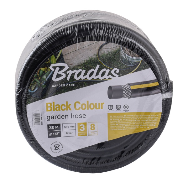 Шланг для поливу BRADAS чорний WBC1/230 BLACK COLOUR 1/2″ 30м