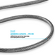 Шланг для душа DROP Snake DuoFlex полимерный с двойным Анти-Твистом 175 см серый металик SH-H175-SR 7 из 11