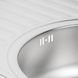 Мийка для кухні із нержавіючої сталі овальна WEZER 770x500x160мм матова 0.6мм із сифоном 7750(0,6)S 5 з 7