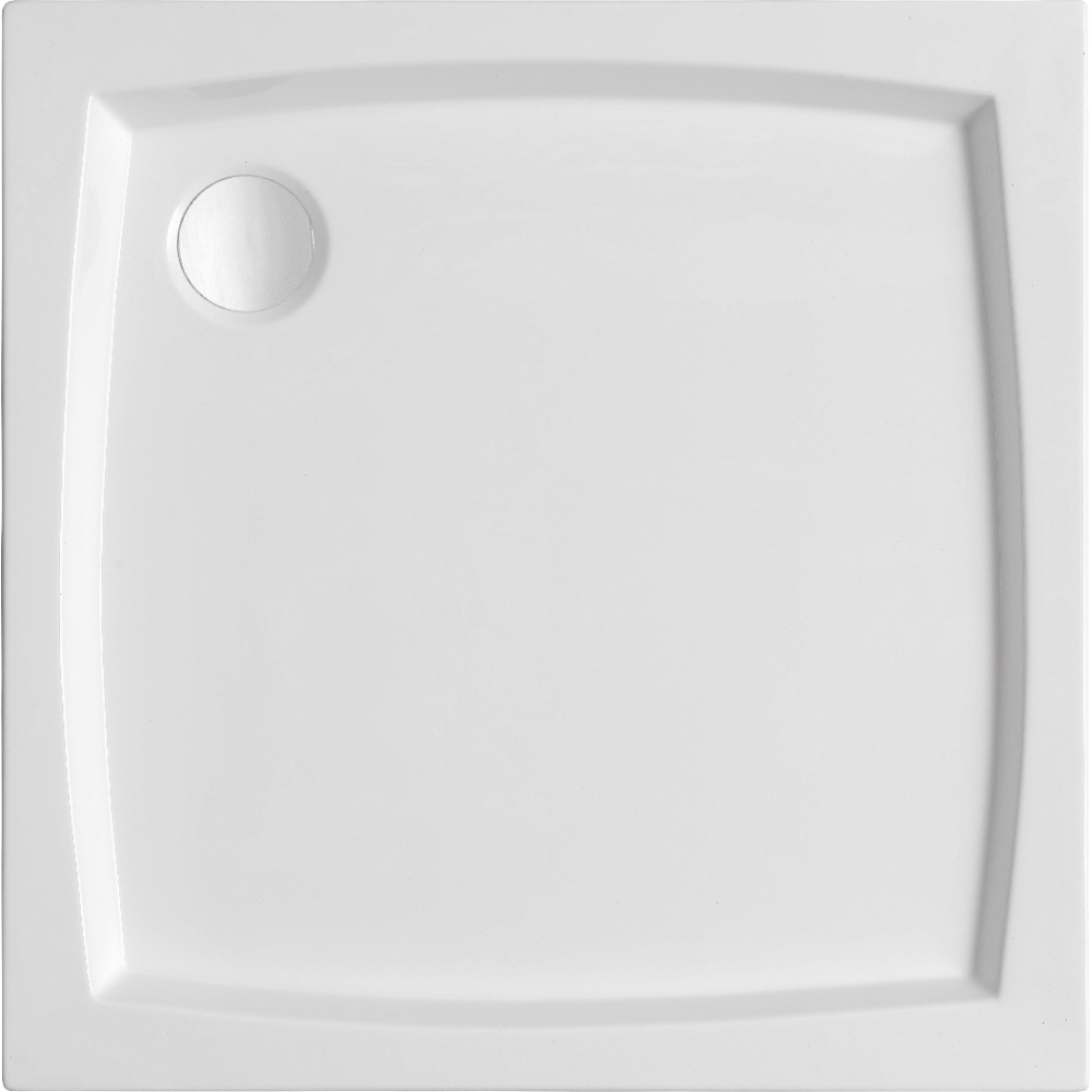 Піддон для душової кабіни PRIMERA BASIC 90x90x14см квадратний акриловий без сифону білий BAS1090