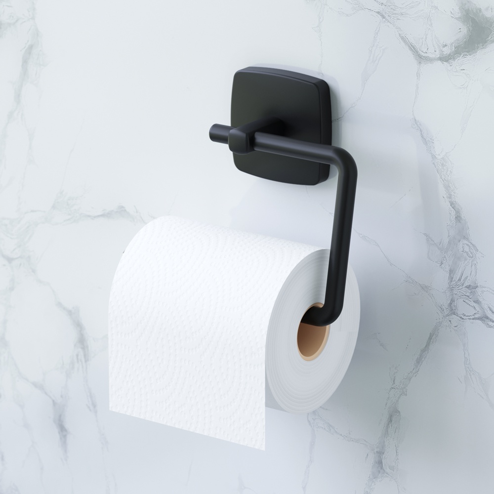 Держатель для туалетной бумаги AM.PM Gem A9034122 прямоугольный металлический черный