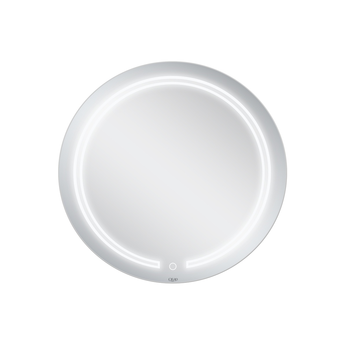 Дзеркало кругле у ванну Q-TAP Jay N 59x59см із підсвіткою сенсорне увімкнення QT07782504W