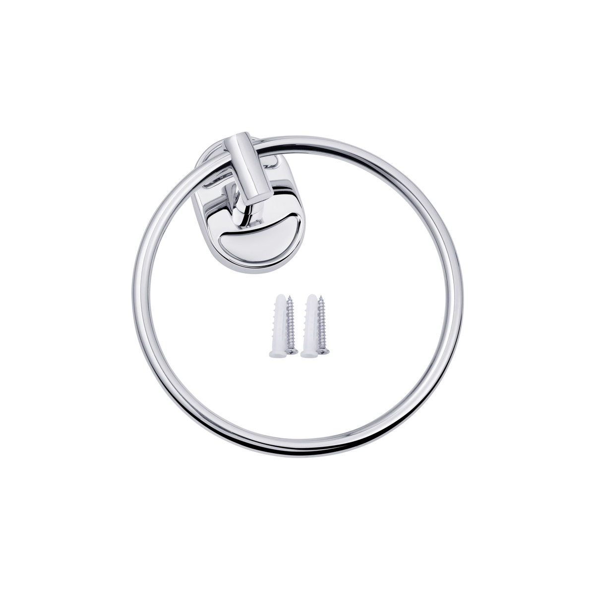 Держатель-кольцо для полотенец KRONER Elbe CV022857 155мм округлый металлический хром