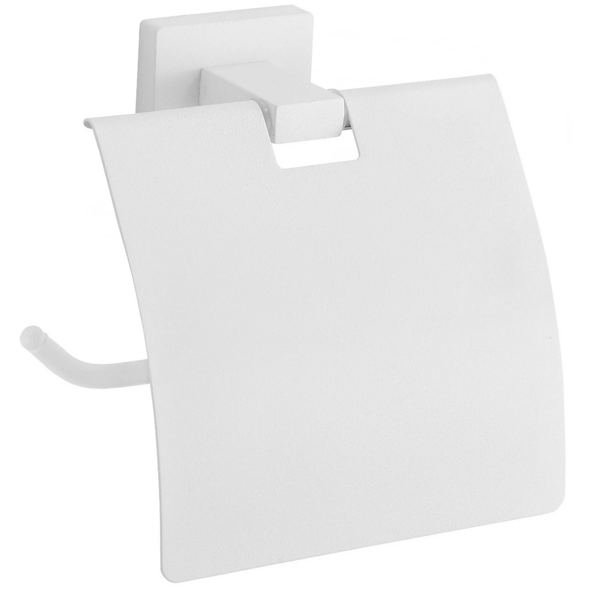 Держатель для туалетной бумаги с крышкой MEXEN Arno прямоугольный металлический белый MEX-7020733-20