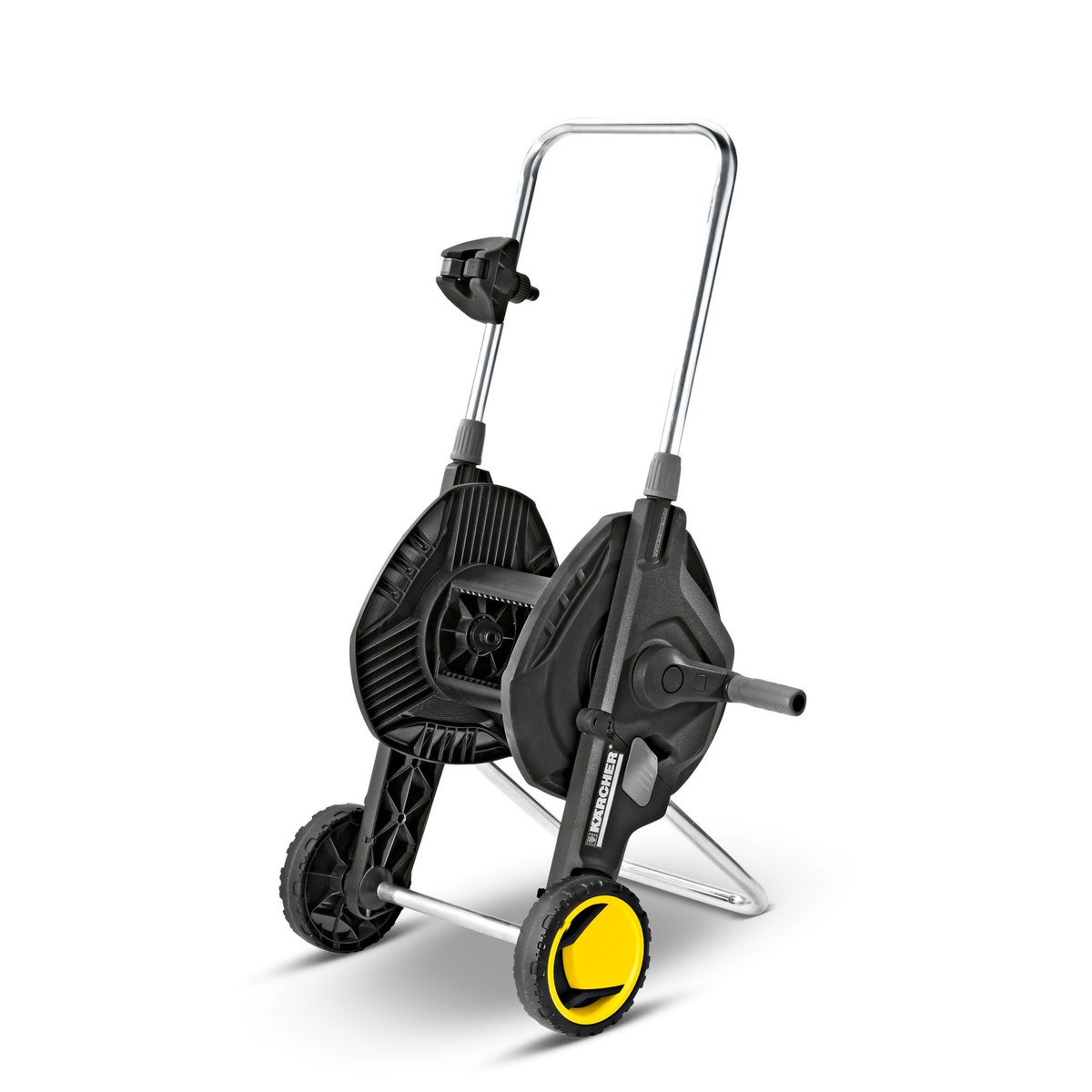 Катушка для шланга для полива KARCHER "HT 4.500", складная, регулировка высоты ручки тележки, длина шланга: 1/2" 50м, 5/8" 35м, 3/4" 23м 2.645-170.0