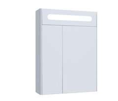 Шкафчик подвесной с зеркалом в ванную AQUARIUS SOFI 60x80x17.5см c подсветкой белый AQ-U1113084845