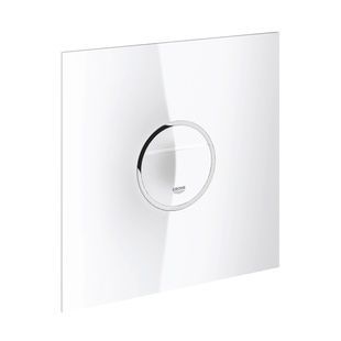 Кнопка слива для инсталляции GROHE Ondus Digitecture Light стеклянная пневматическая двойная глянцевая белая 38915LS0