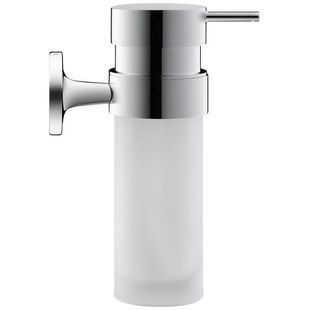 Дозатор для жидкого мыла DURAVIT Starck T 0099351000 настенный на 200мл округлый стеклянный хром