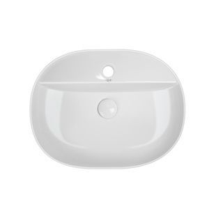 Умывальник накладной Q-TAP Scorpio 505x385x120мм овальный белый QT14112202W