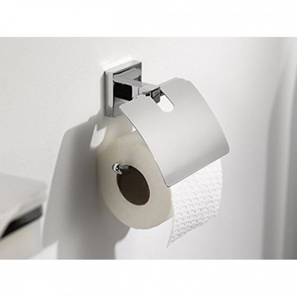 Тримач для туалетного паперу із кришкою HACEKA Mezzo хром метал 1125570