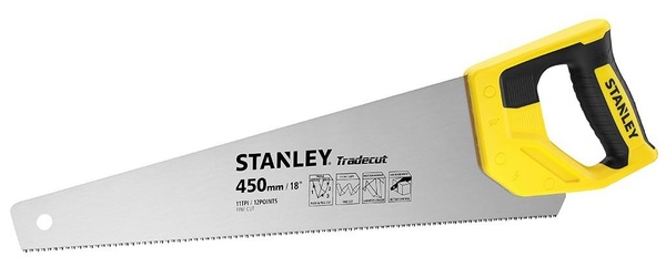 Ножовка по дереву Stanley Tradecut, 450мм, 11TPI