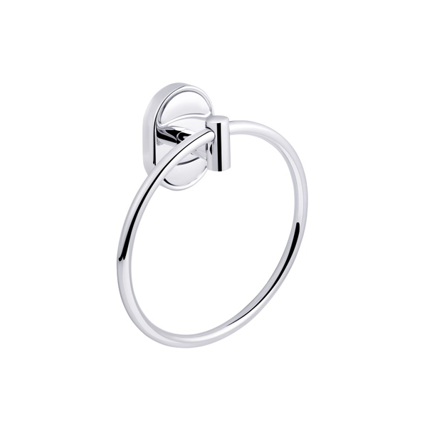 Держатель-кольцо для полотенец KRONER Elbe CV022857 155мм округлый металлический хром