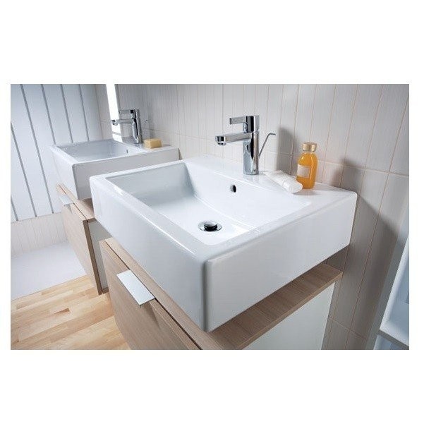 Умывальник подвесной для ванной 600мм x 460мм KOLO TWINS белый прямоугольная L51160000