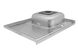 Мийка для кухні із нержавіючої сталі прямокутна накладна KRONER KRP 800x600x160мм матова 0.6мм із сифоном CV022826 5 з 5