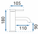 Змішувач для умивальника одноважільний REA SPOT хром латунь REA-B2010 2 з 6
