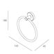 Держатель-кольцо для полотенец IMPRESE SKALA 131275 165мм округлый металлический хром 2 из 2