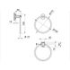 Тримач-кільце для рушників Q-TAP Liberty QTLIBANT1160 170мм округлий металевий бронза 2 з 5