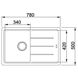 Мойка для кухни гранитная прямоугольная FRANKE Basis BFG 611-78 780x500x200мм без сифона серая 114.0565.087 2 из 2
