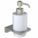 Дозатор для жидкого мыла VOLLE SOLO настенный на 250мл прямоугольный стеклянный сатин 2510.230102 1 из 2