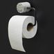 Тримач для туалетного паперу AQUANOVA Nero округлий з каменю сірий NERTPH-195 3 з 4