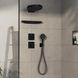 Внешняя часть смесителя без скрытой части HANSGROHE ShowerSelect Comfort Q черный латунь 155x155мм 15588670 3 из 6