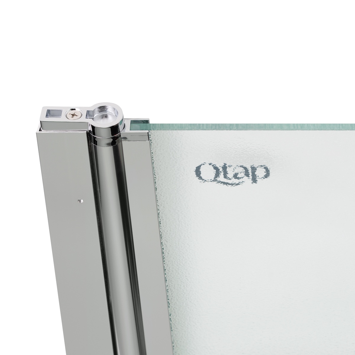 Шторка стеклянная для ванны распашная 130x75см Q-TAP Standard стекло матовое 6мм профиль хром STDCRM407513APL