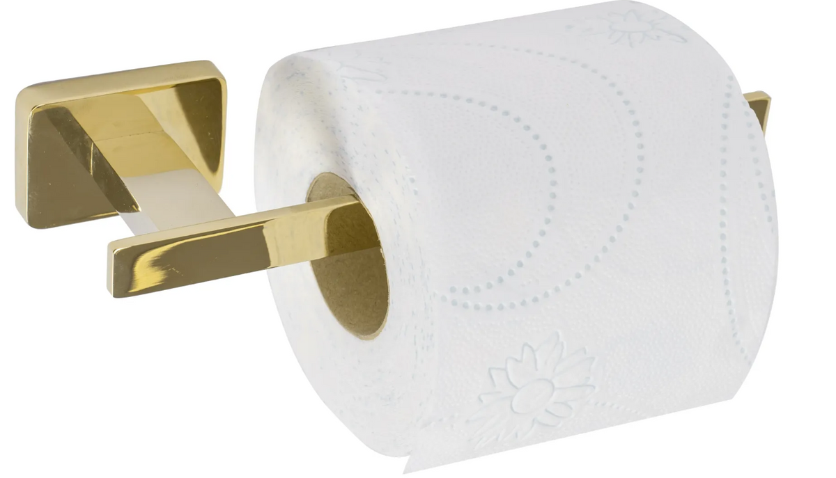 Тримач для туалетного паперу REA OSTE 04 L.GOLD REA-80043 прямокутний металевий золото