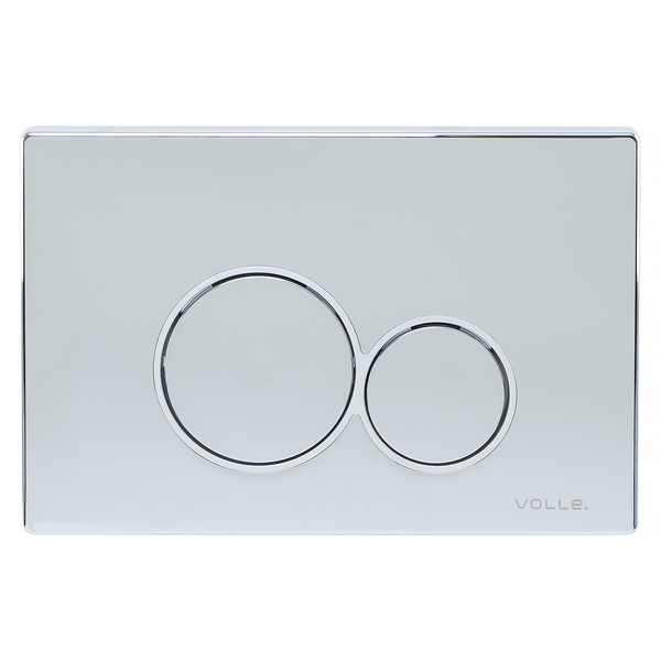 Кнопка слива для инсталляции VOLLE VISO EVO пластиковая двойная глянцевая хром 222121