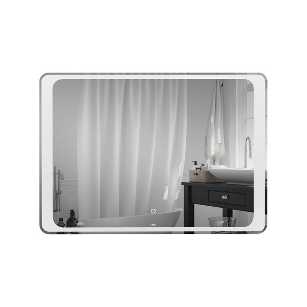 Зеркало прямоугольное для ванной Q-TAP Leo 70x100см c подсветкой сенсорное включение QT1178141870100W