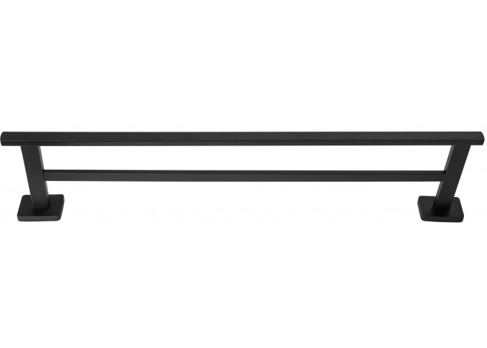Держатель для полотенец двойной REA OSTE 02 BLACK REA-80036 570мм прямоугольный металлический черный
