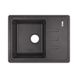 Кухонна мийка композитна прямокутна LIDZ BLA-03 435мм x 620мм чорний без сифону LIDZBLA03620435200 1 з 4
