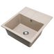 Мийка для кухні гранітна прямокутна PLATINUM 5851 ARIA 575x495x190мм без сифону бежева PLS-A33268 3 з 5