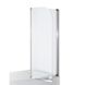 Шторка скляна для ванної універсальна дві секції розпашна 138см x 120см EGER стекло прозрачное 5мм профиль білий 599-121W 3 з 4