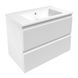 Тумбочка із умивальником для ванної VOLLE LEON 80x56.5x45.5см підвісна білий 15-11-81 1 з 4