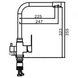 Кран кухонный с краном для фильтрованной водой FRAP F43899-2 сатин нержавеющая сталь 1036517 4 из 4