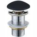 Донный клапан Click-Clack для раковины MEXEN 65мм без перелива керамический 1 1/4" матовый черный MEX-79910-85 1 из 2