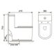 Унитаз-компакт напольный безободковый белый VOLLE PUERTA сиденье микролифт выпуск в стену 13-16-075 2 из 5