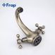Змішувач для умивальника двовентильний FRAP бронзовий латунь F1019-4 4 з 7