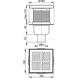 Трап для душу ALCAPLAST 105x105мм вертикальний випуск сірий APV6211 2 з 2