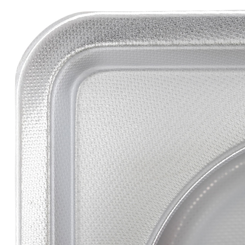 Мийка для кухні із нержавіючої сталі прямокутна ZERIX Z6350-06-160D 630x500x160мм мікротекстура 0.6мм із сифоном ZM0562