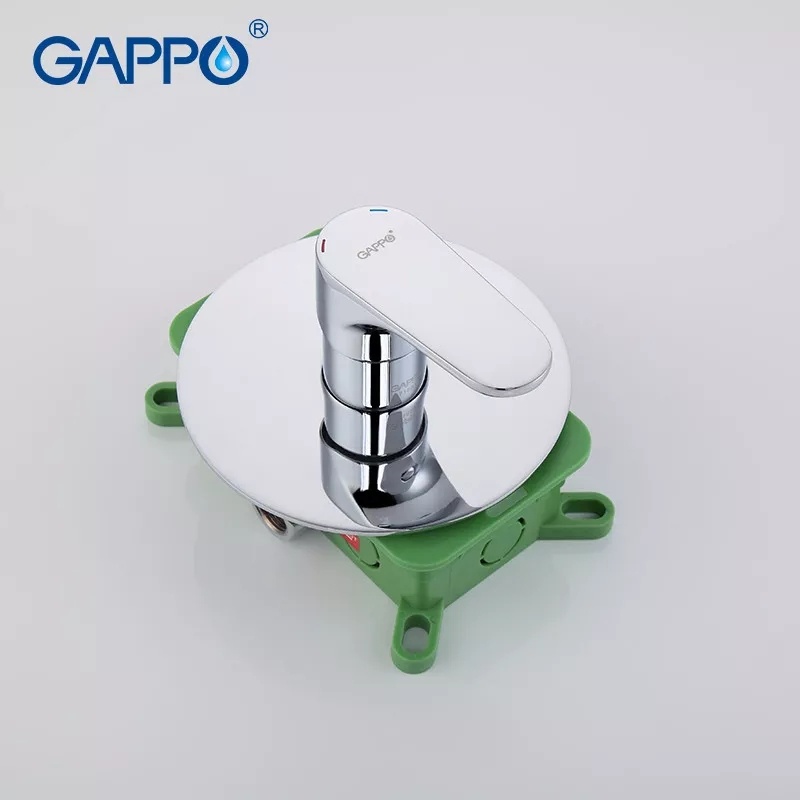 Душевая система скрытого монтажа GAPPO с верхним душем латунная хром G7101