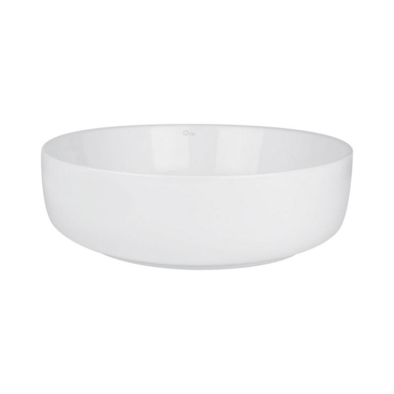 Раковина чаша накладная на столешницу в ванную 440мм x 440мм Q-TAP Kalao белый круглая QT0811K462W